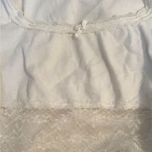 white lace crop top size s to m